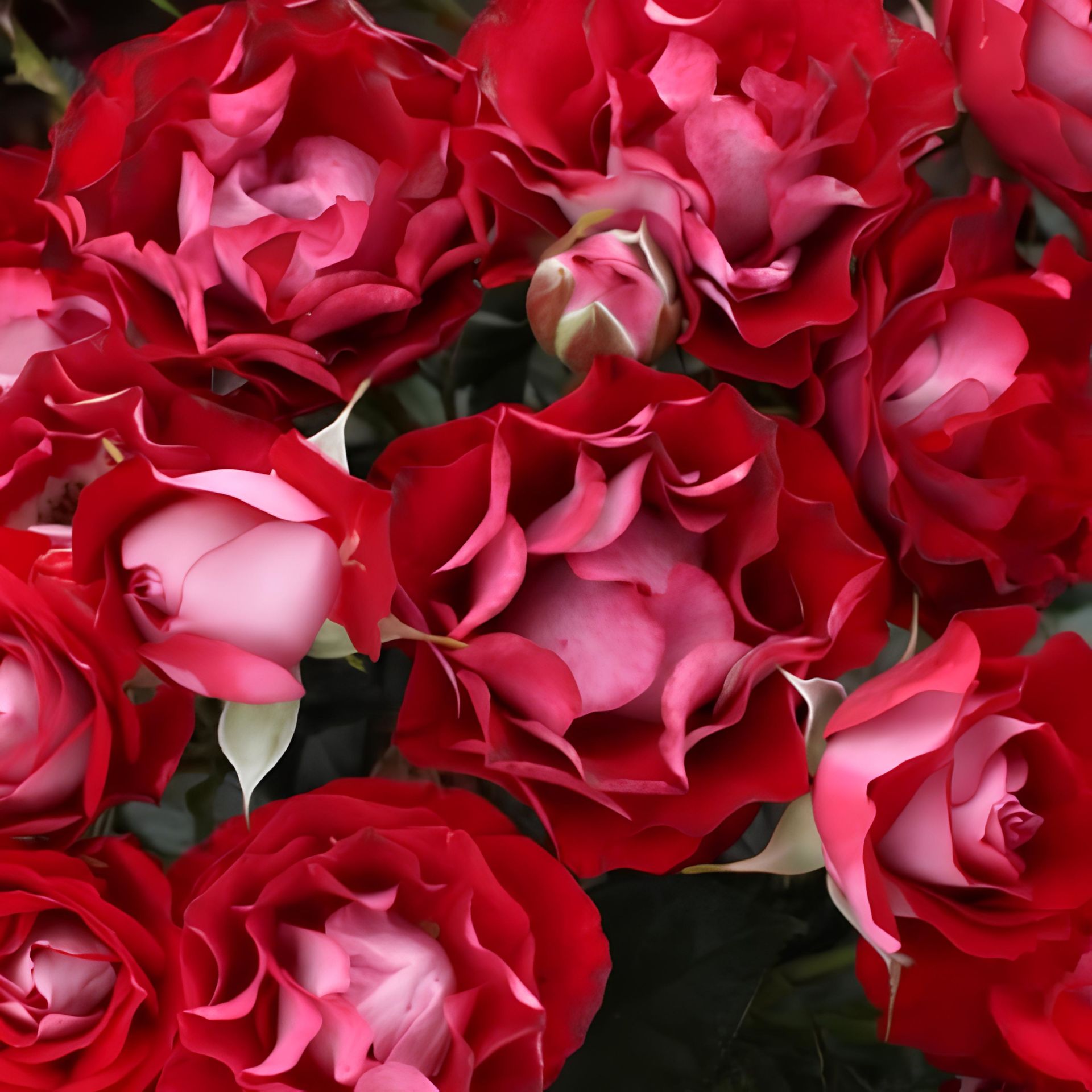 Tüplü Çok Goncalı Özel Rose Der Einheit  Yediveren  Gül Fidanı