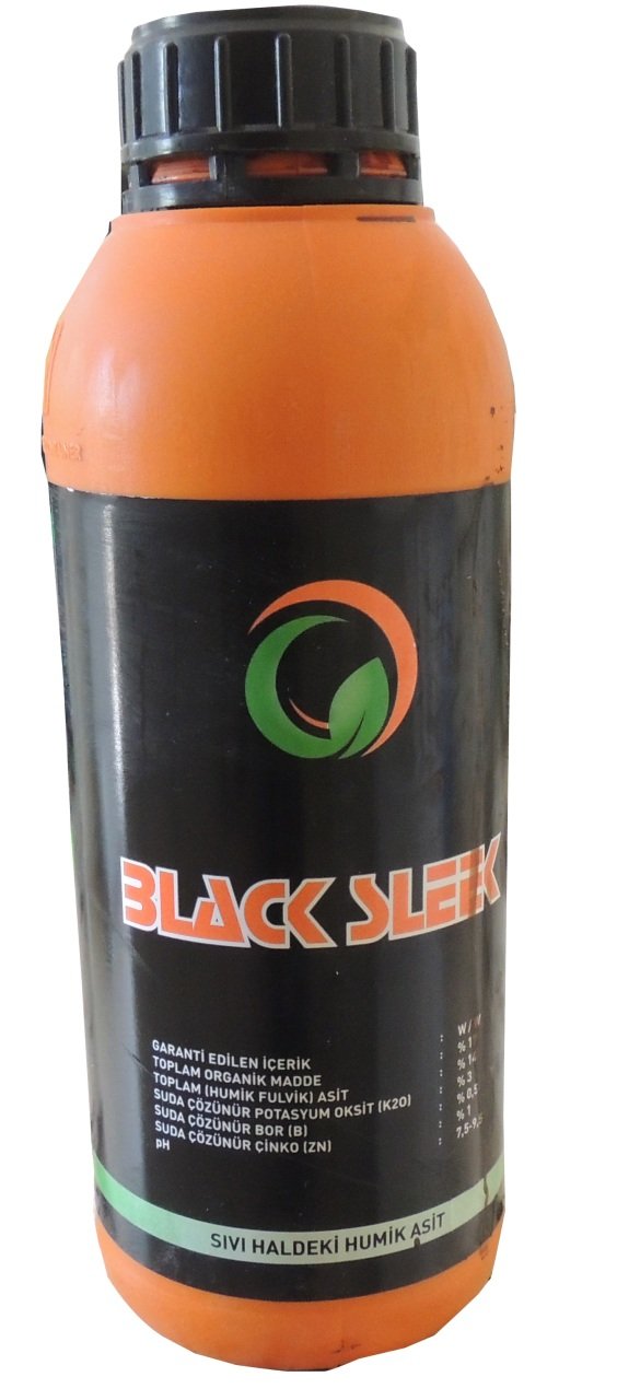 Black Sleek Bor Çinko Potasyum Karışımlı Sıvı Humik Asit 1 Litre