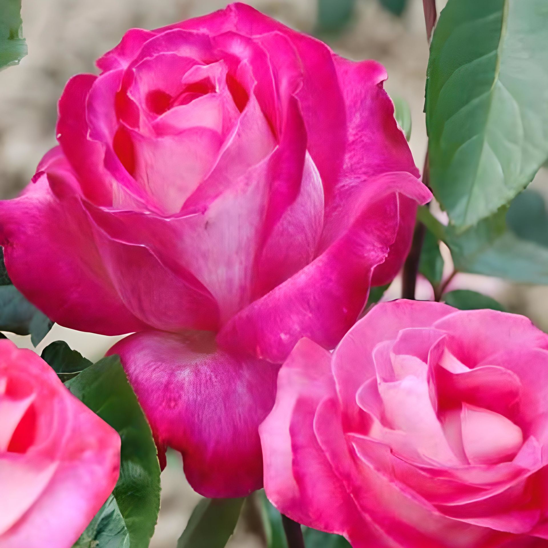 Açık Kök Aşılı Rose Dot Pembe Beyaz Yediveren Kokulu Gül Fidanı