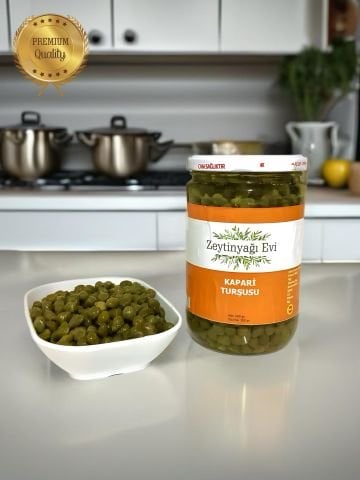 Özel Cam Şişe  Kapari Turşusu 600 gram