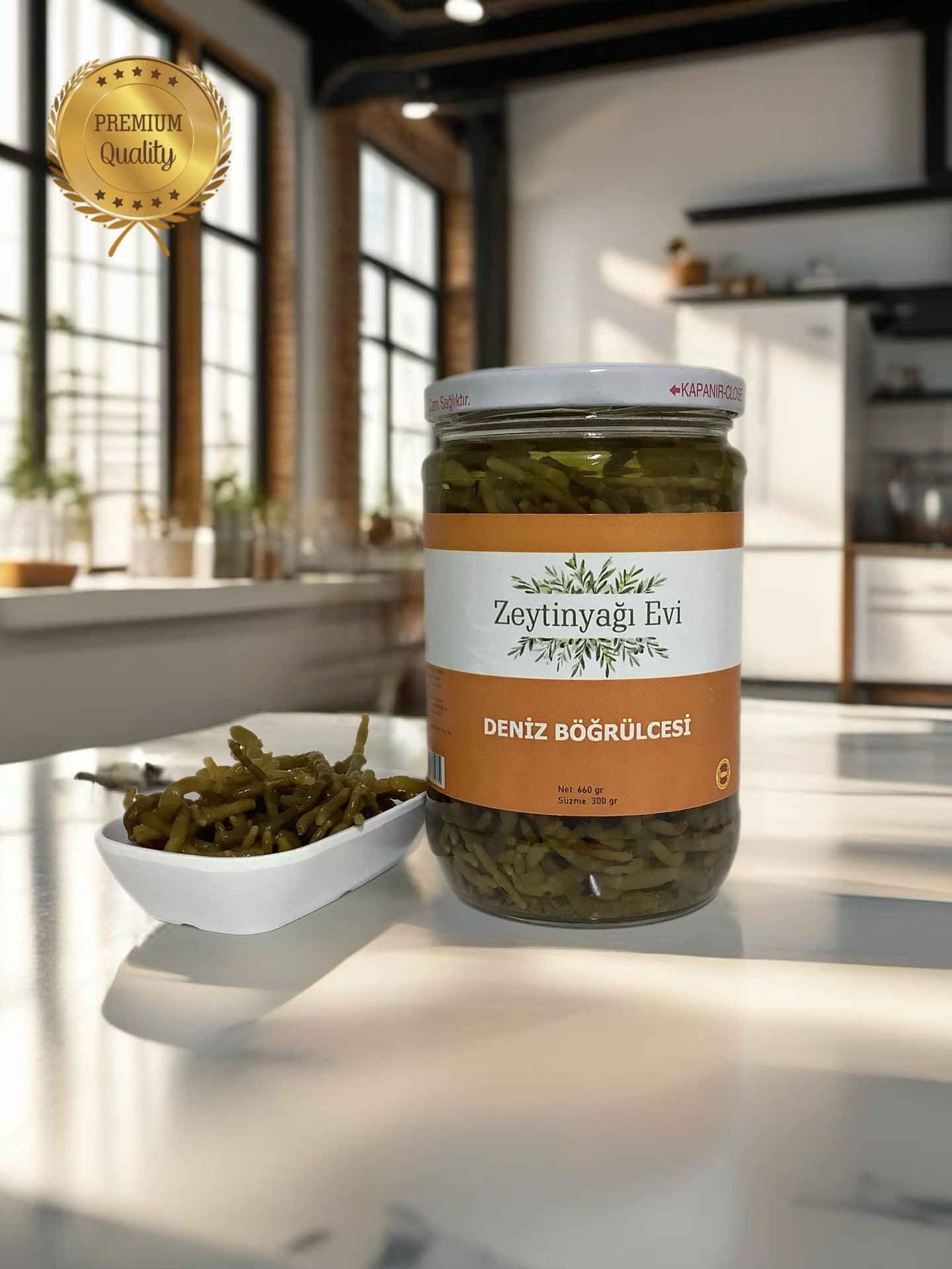 Özel Cam Şişe Deniz Börülcesi Turşusu 600 gram