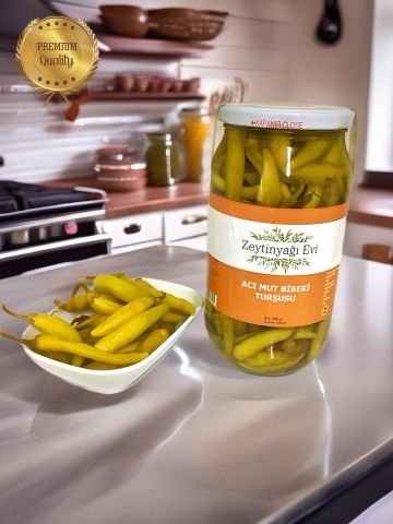 Acı Mut Biberi  Turşusu  Net 1000 Gram