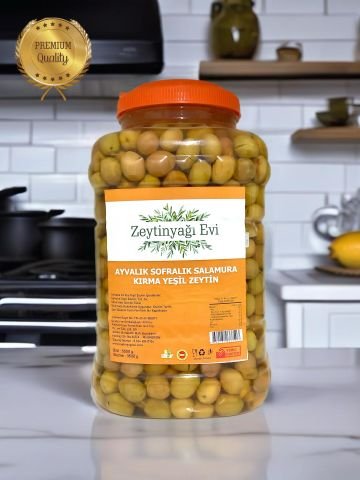 Doğal Tatlandıre Ayvalık Sofralık Kırma Zeytin 5500 Gram İri Kalibre