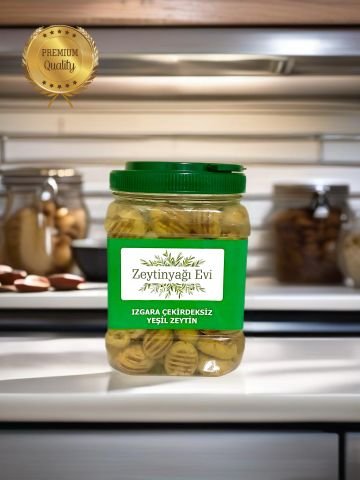Izgara Çekirdeksiz Yeşil Zeytin Salatası 900 Gram Pet Ambalaj
