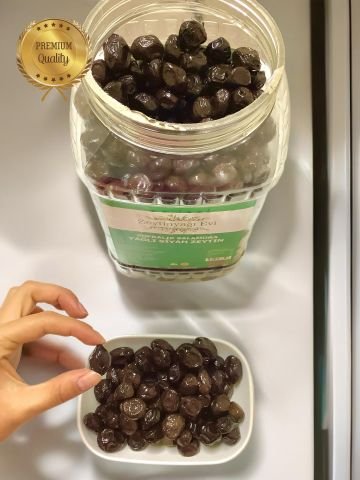 Sele Sofralık Siyah Zeytin 900 Gram Doğal Fermente Brüt 3400 gram