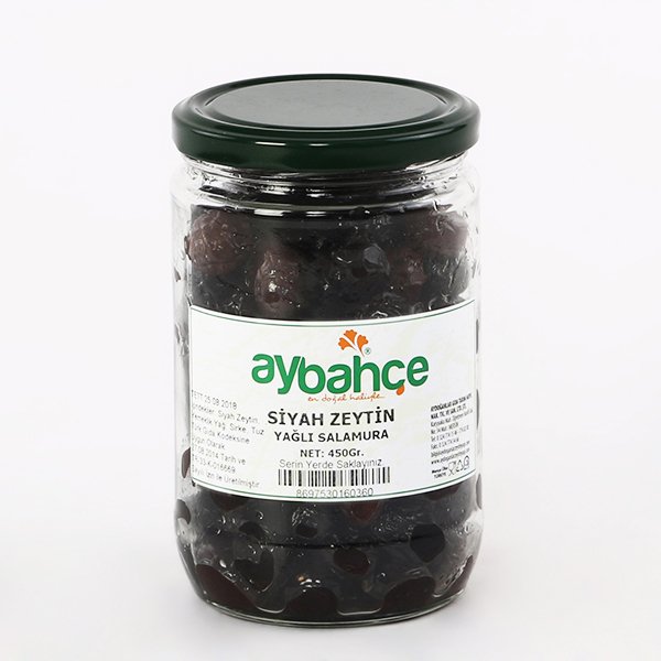 Siyah Yağlı Salamura Zeytin 450Gr X-Small 321-350