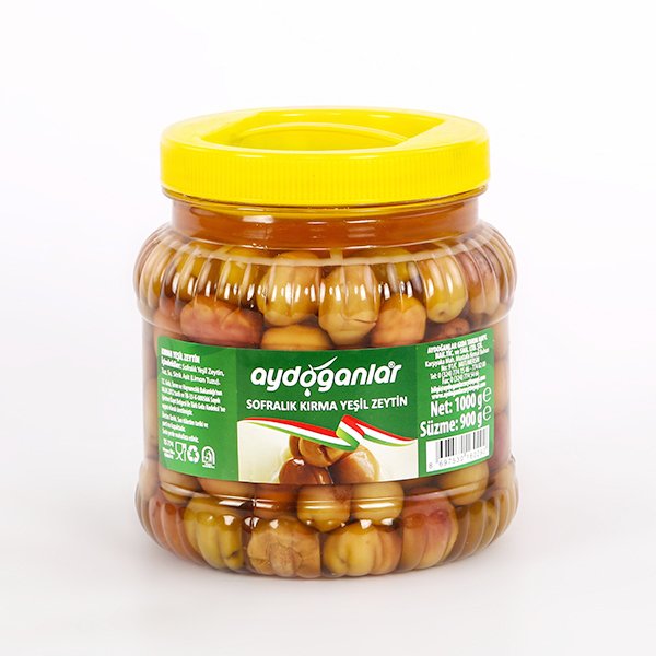 Ayvalık Kırma Yeşil Zeytin 900 gr.  X-Small (321-350)